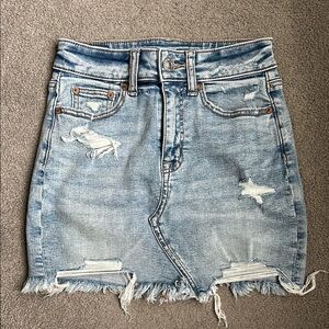 American Eagle Super Stretch Denim Mini Skirt Size 00